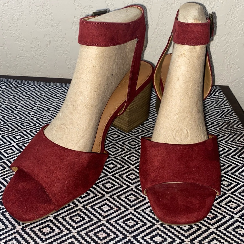 These Merlot colored heels are as fine as wine!